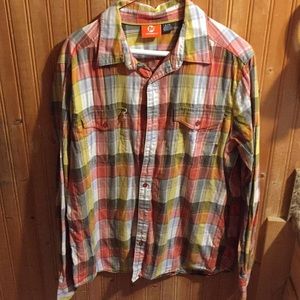 Merrell light weight flannel button down.